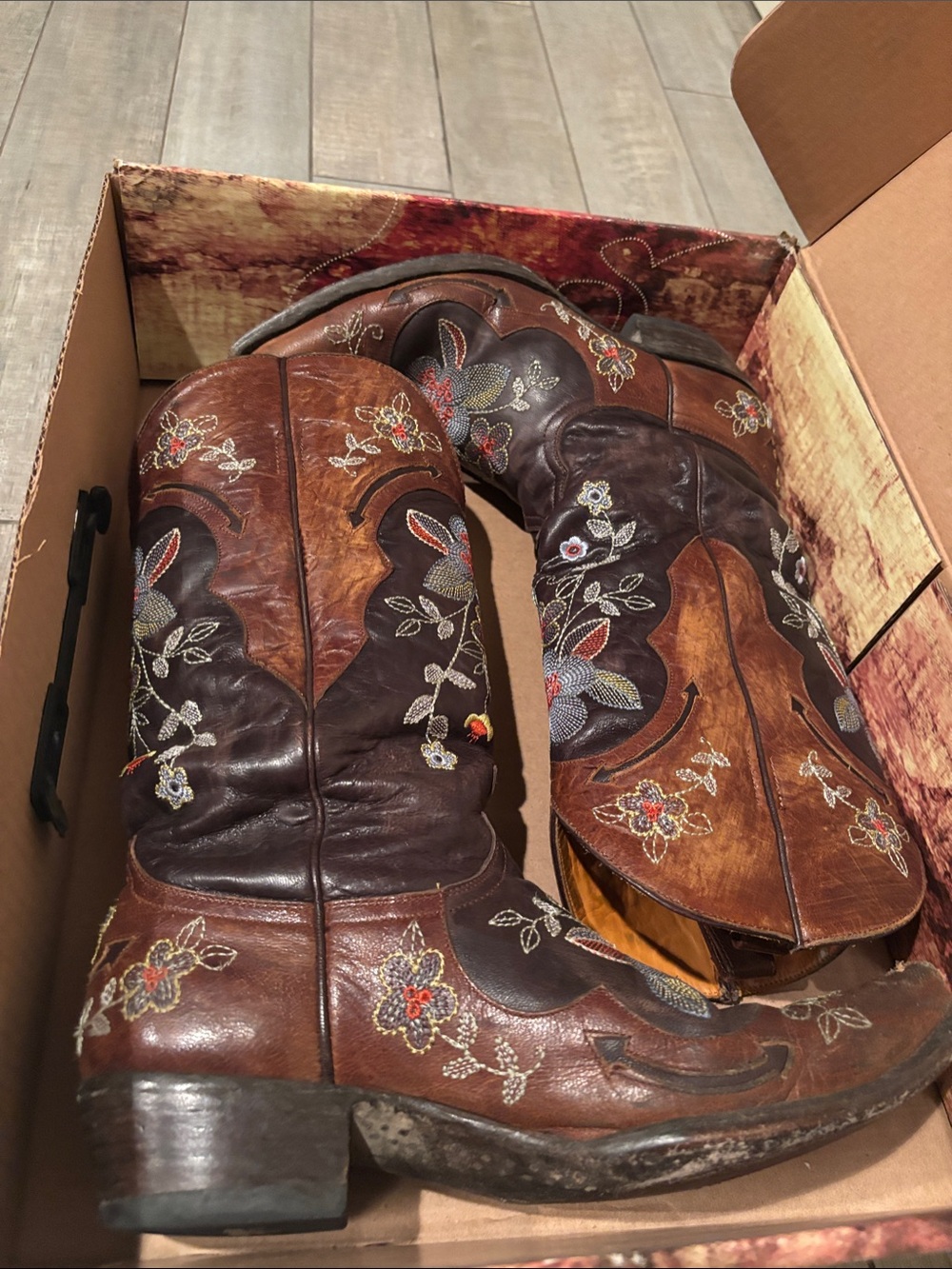 Old Gringo Brown Multi-Embroidered Western Boots